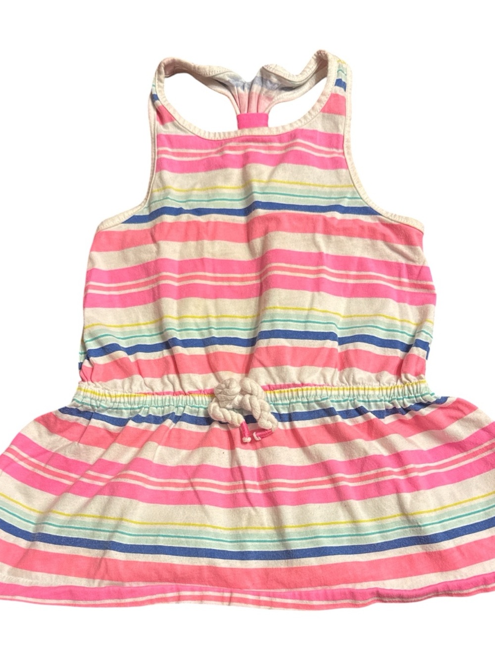 3T OshKosh B'gosh Pink Cream Striped Girls Tank Top